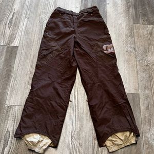 DC Snowboarding Pants ExoTex 5,000 Nonchalant  Small Brown technical pants ski S